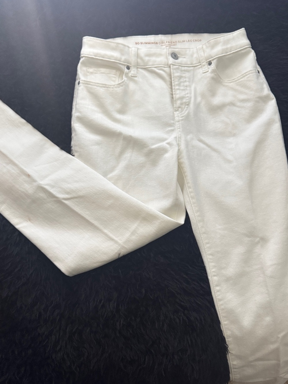 Chico's So Slimming® Girlfriend Slim Leg Crop in White